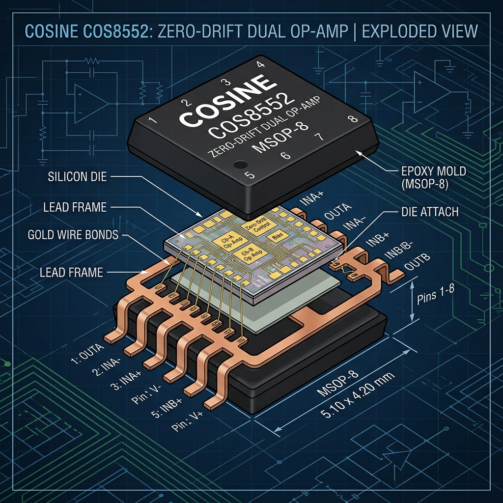 COS8552SR High-Precision Zero-Drift Operational Amplifier